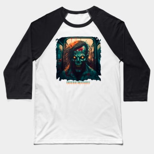 Zombie Train  - Necro Merch Baseball T-Shirt